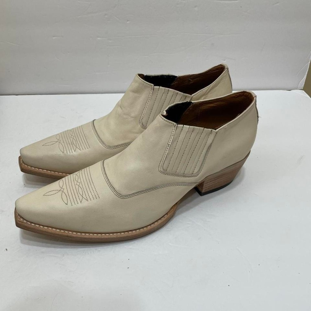 FREEBIRD WYOMING CREAM‎ LEATHER BOOTIES - Picture 2 of 8